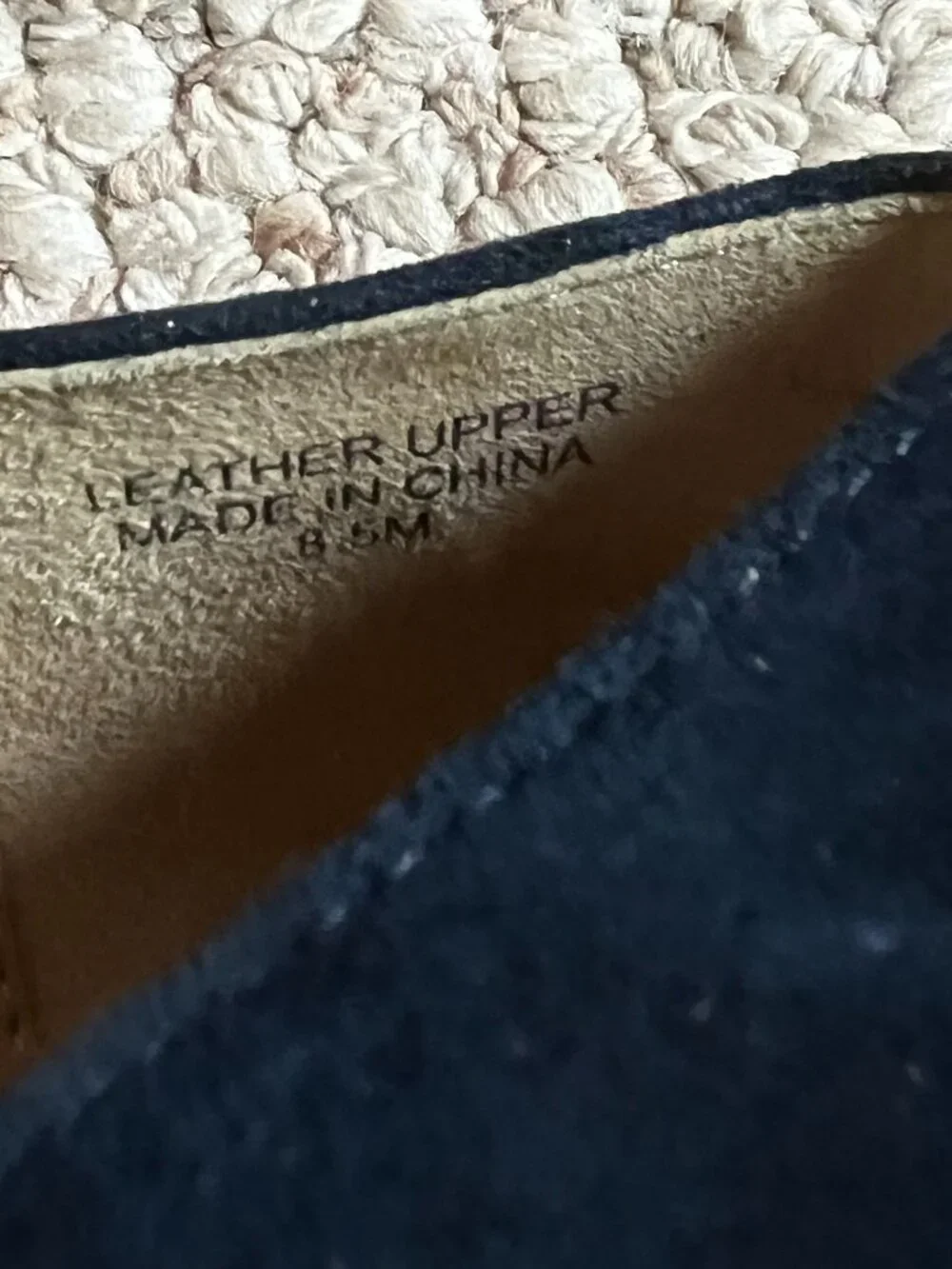 TALBOTS - Francesca Suede Driving Flats - Indigo Blue -- NEW, no Box